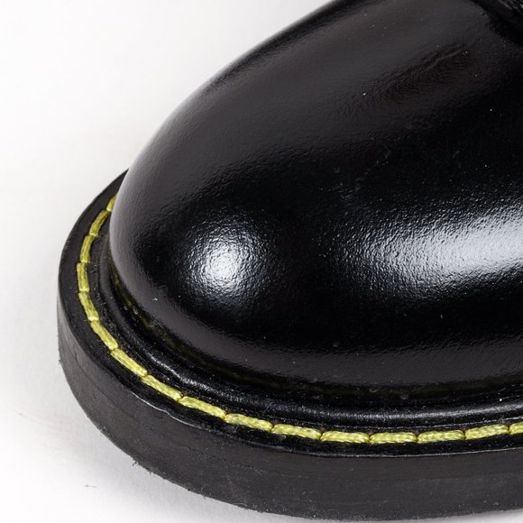 Marni Faux-Fur Trimmed Black Patent Leather Boots - Picture 7 of 10